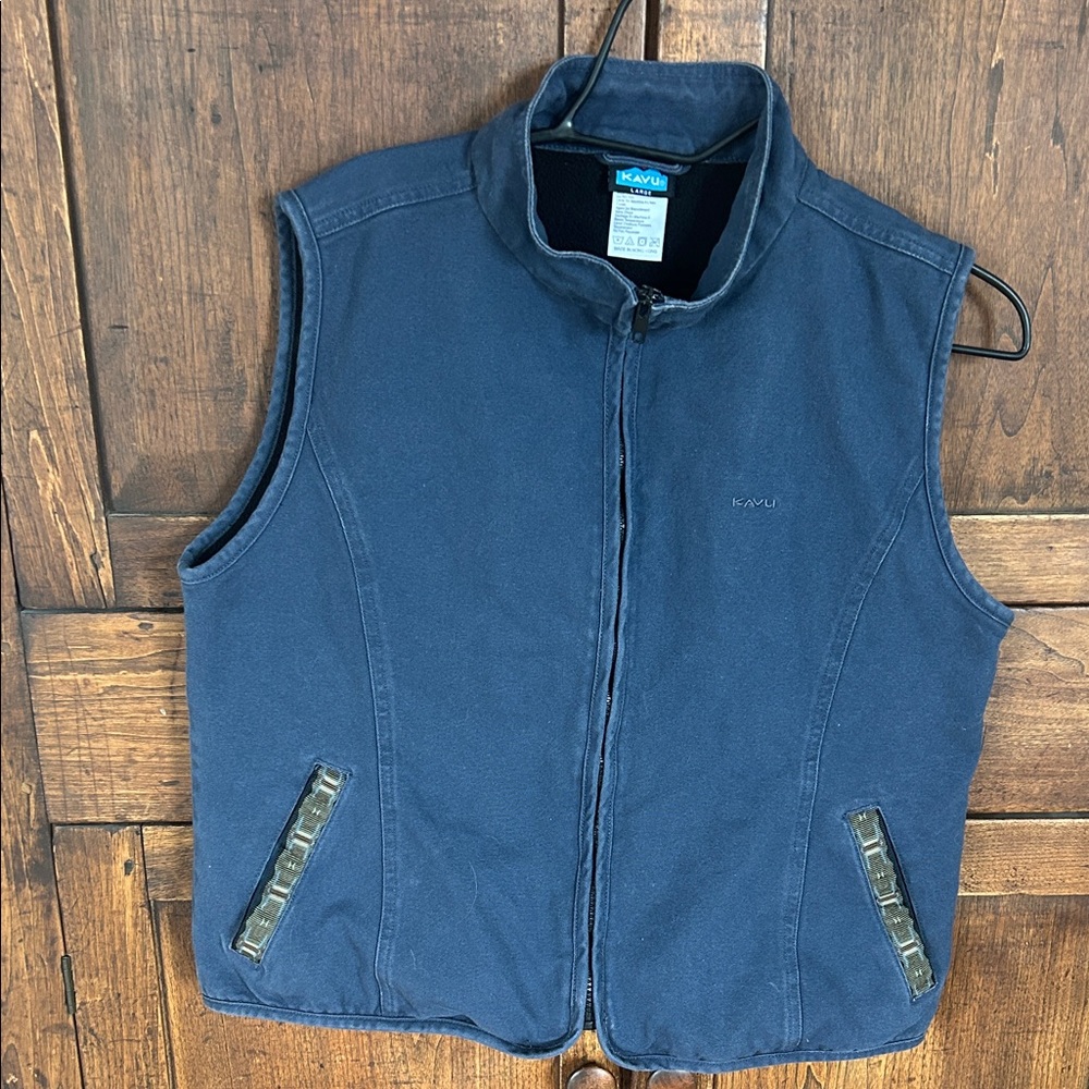 Mens vintage cotton fleece lined Kavu vest